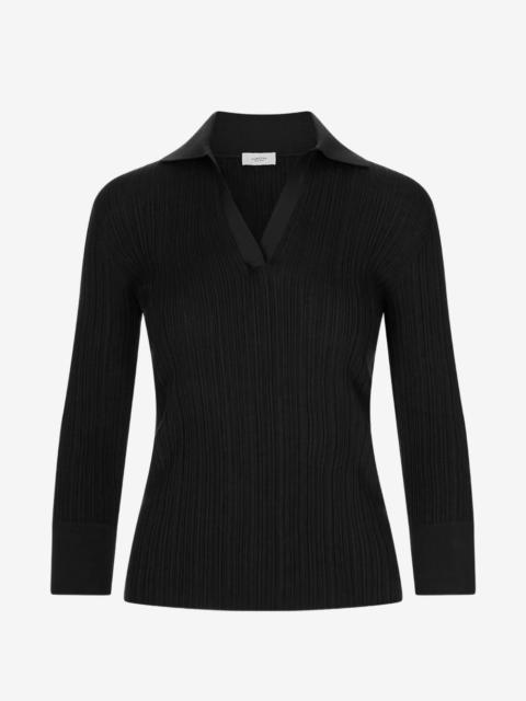 AGNONA ribbed long-sleeve top