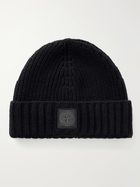 Stone Island STONE ISLAND GHOST Ribbed Cashmere Beanie