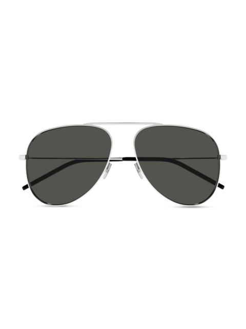 SAINT LAURENT Women's 59MM Pilot Sunglasses - Black Silver Grey