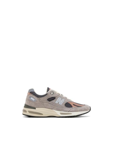 New Balance 991v2 perforated panelled sneakers