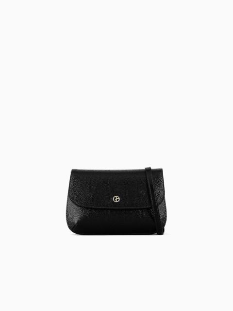 GIORGIO ARMANI Mini la Prima shoulder bag in pebbled patent leather