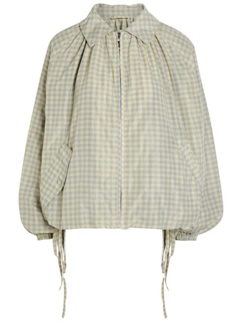 DAMSON MADDER. Damson Madder Lailah Gingham Woven Bomber Jacket