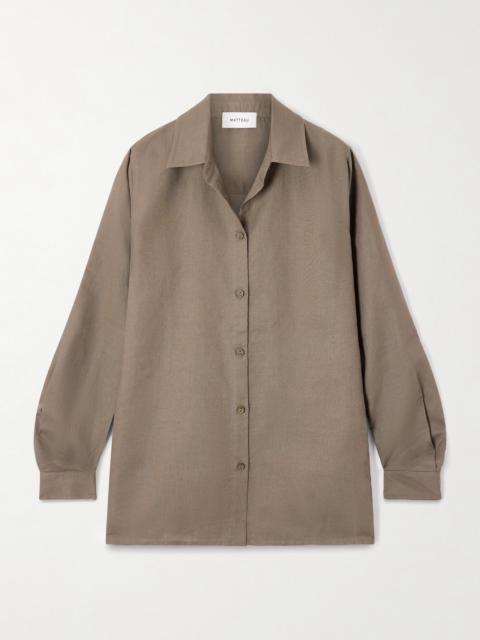 MATTEAU Linen And Cotton-blend Shirt