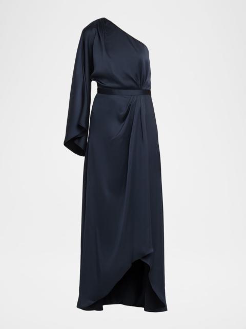 RAMY BROOK Opal One-Shoulder High-Low Gown
