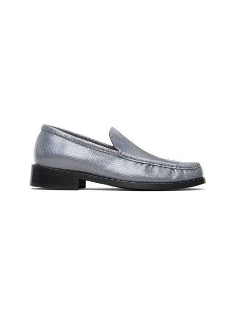 Acne Studios Gray Leather Loafers