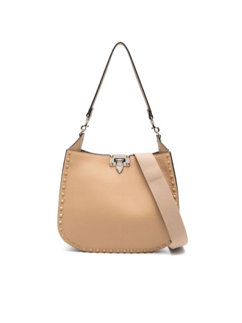 Rockstud-embellished leather shoulder bag