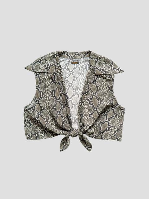 Kapital SILK/RAYON PYTHON NON-SLEEVE BOLERO