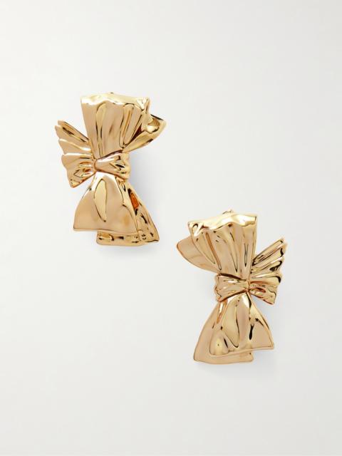 JENNIFER FISHER Bow Gold-plated Clip Earrings