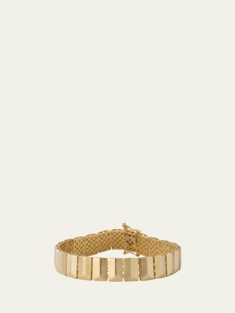 SYDNEY EVAN Flash Tile Bracelet in 14K Yellow Gold