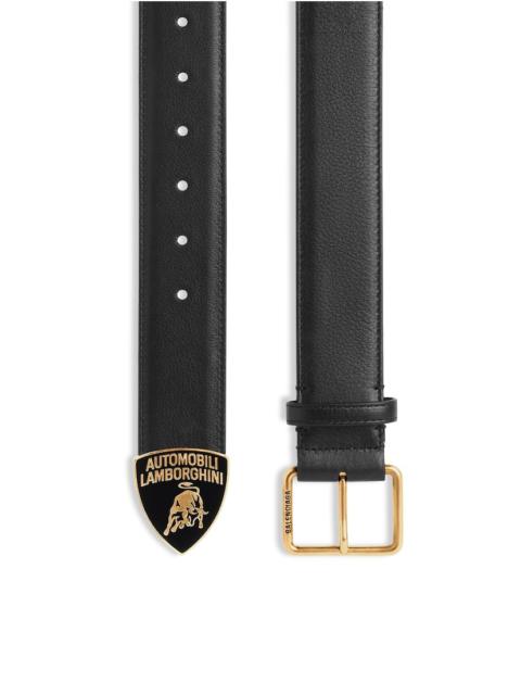 BALENCIAGA Men's Balenciaga | Automobili Lamborghini Classic Belt  in Black