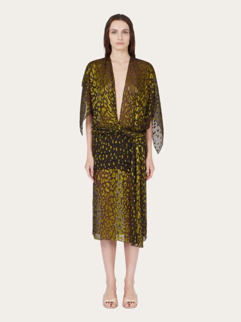FERRAGAMO Silk and viscose dress
