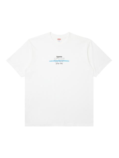 Supreme Supreme Standard Tee 'White'