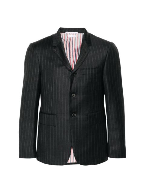 pinstripe wool blazer