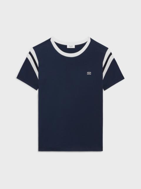CELINE triomphe regular t-shirt in cotton jersey
