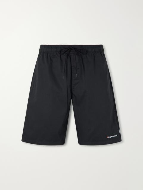 NEIGHBORHOOD Easy Straight-Leg Logo-Embroidered Shell Shorts
