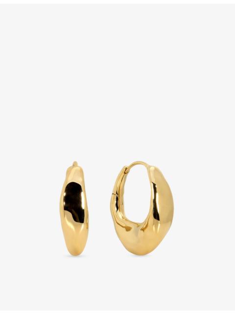 MONICA VINADER Antica Medium 18ct Yellow Gold Vermeil Hoop Earrings