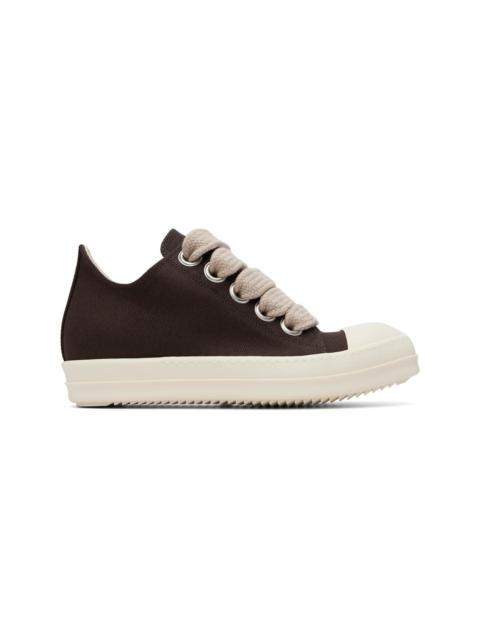 Rick Owens DRKSHDW Brown Tower Jumbolace Low Sneaks Sneakers