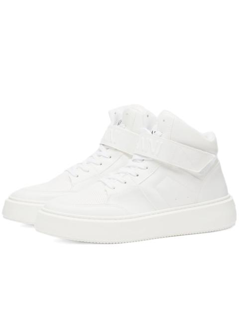GANNI GANNI Sporty Mix Cupsole High Top Velcro Sneaker