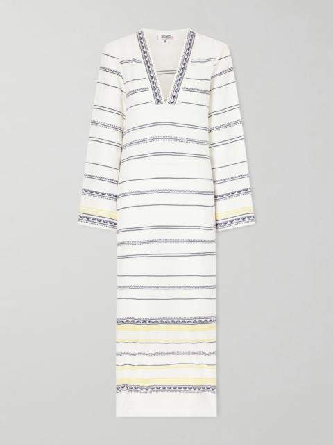 lemlem Theodora Striped Linen Maxi Dress
