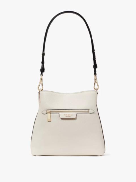 kate spade Hudson Colorblocked Pebbled Leather Shoulder Bag