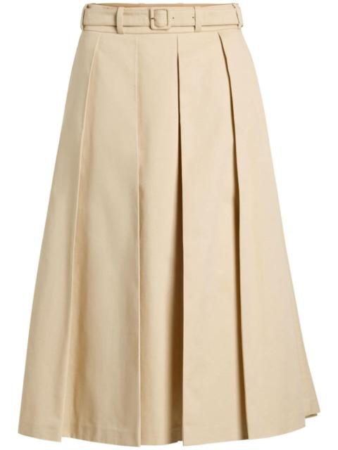 PATOU pleated midi skirt