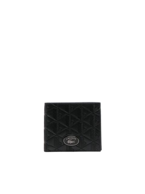 LACOSTE logo-plaque leather wallet