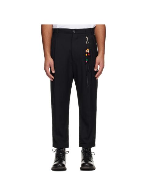 Song for the Mute Black Loose Pleated Trousers