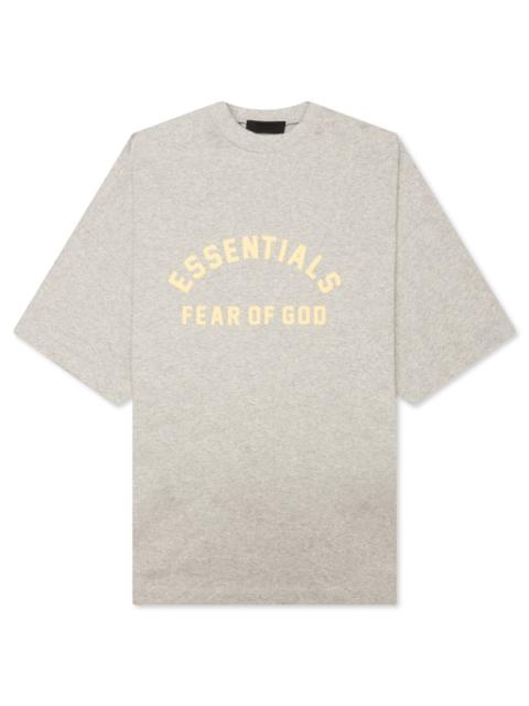 HEAVY JERSEY CREWNECK T-SHIRT - LIGHT HEATHER GREY