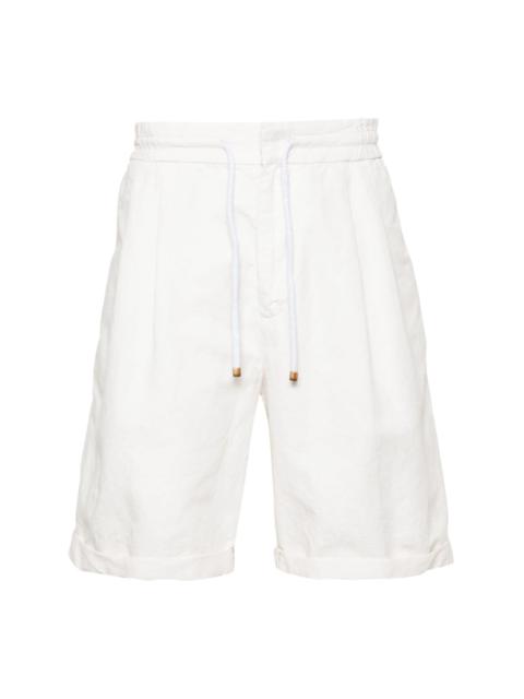 drawstring linen shorts