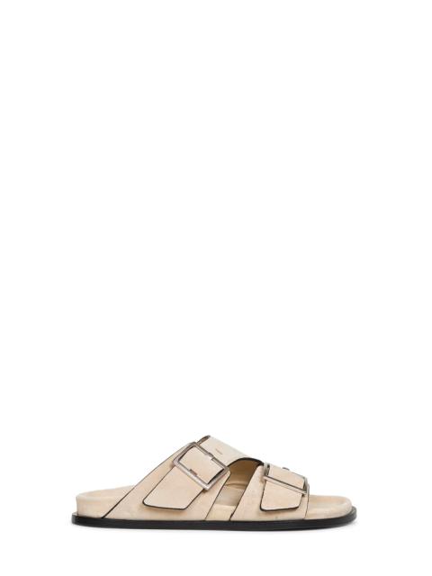 ALOHAS Beige suede Alba sandals