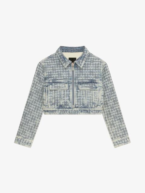 Givenchy SHORT JACKET IN 4G DENIM