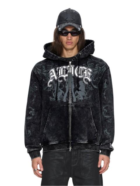 Ksubi KSUBI X ALICE HOLLYWOOD GRAPHIC ZIP HOODIE BLACK