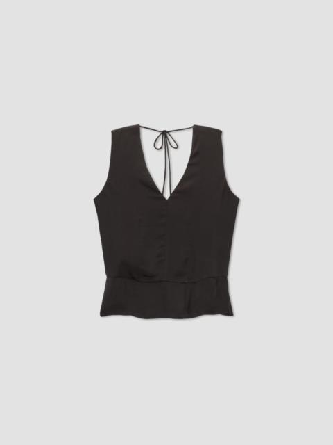 EVERLANE THE SATIN V-NECK TOP