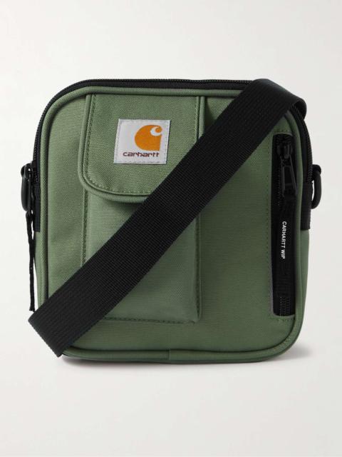Essentials Small Logo-Appliquéd Recycled-Canvas Messenger Bag