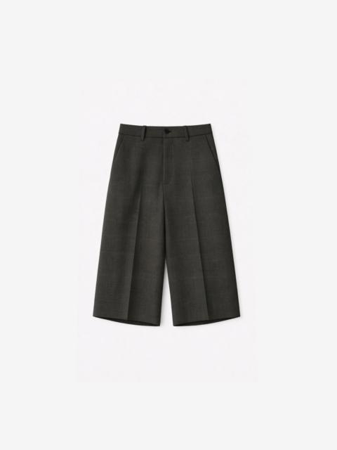 The Frankie Shop Brickell Bermuda Shorts - Olive Glen Plaid