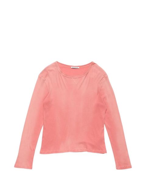 Acne Studios logo-print long-sleeve T-shirt