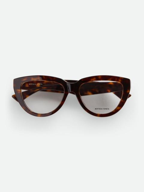 Bottega Veneta BV1259O Classic Recycled Acetate Cat Eye Eyeglasses