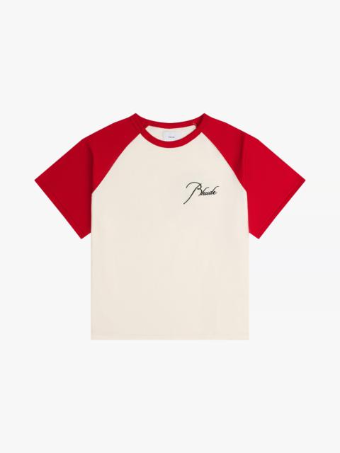 Rhude RAGLAN LOGO TEE