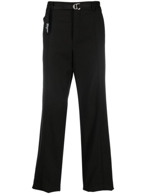 FERRAGAMO straight-leg belted trousers