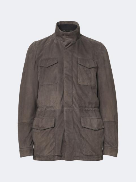 THOM SWEENEY Suede field jacket