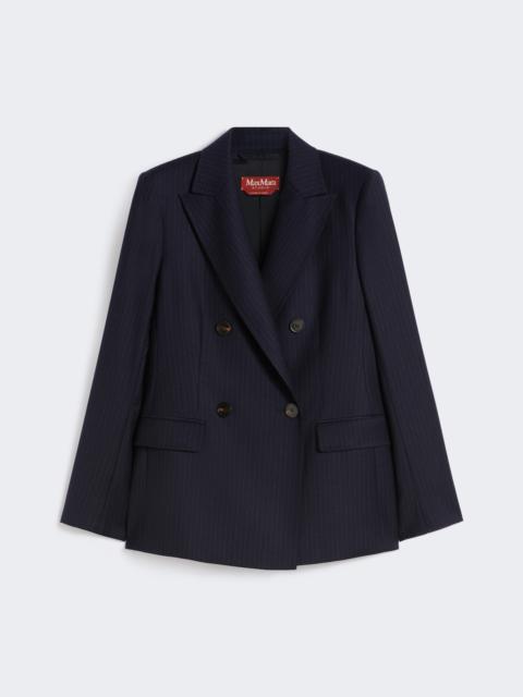 Max Mara PUCCI Double-breasted flannel blazer