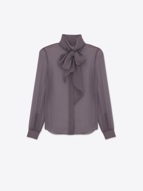 SAINT LAURENT blouse in silk muslin crepe