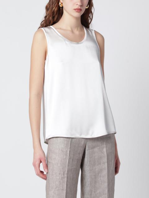 'S Max Mara Ivory satin top