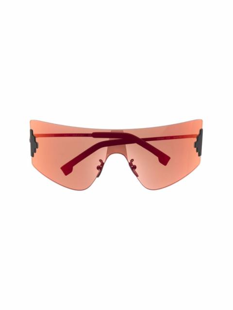 Marcelo Burlon County Of Milan Bolax shield sunglasses