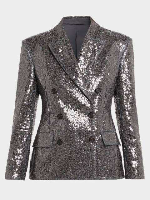 Brunello Cucinelli Sequin Embellished Suit-Type Jacket