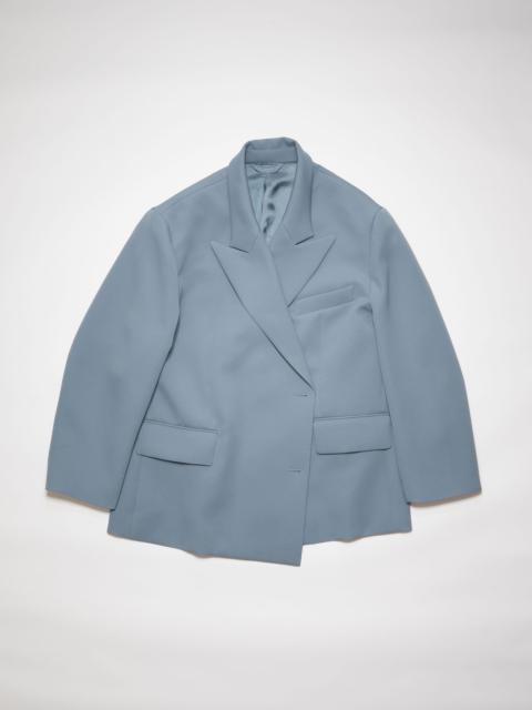 Double-breasted suit jacket - Dusty blue