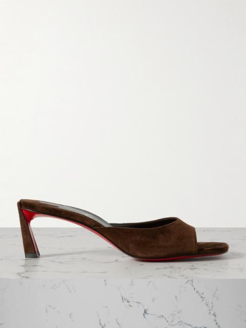 Christian Louboutin Condora 55 Suede Mules