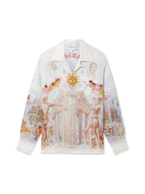 Le Temple Du Savoir Linen Shirt