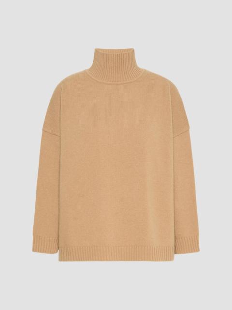 WEEKEND Max Mara Women's Wool Knit Turtleneck Jumper - Camel