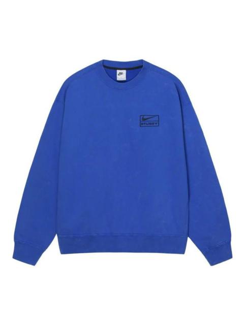 Nike Nike Acid Wash Crew Fleece x Stussy 'Blue' DR4426-480